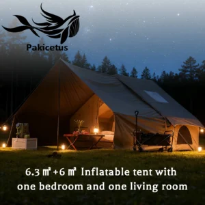 Luxury Inflatable Camping Tent with Roof Window Easy Setup