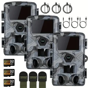 3PCS Trail Camera with WiFi and APP Control